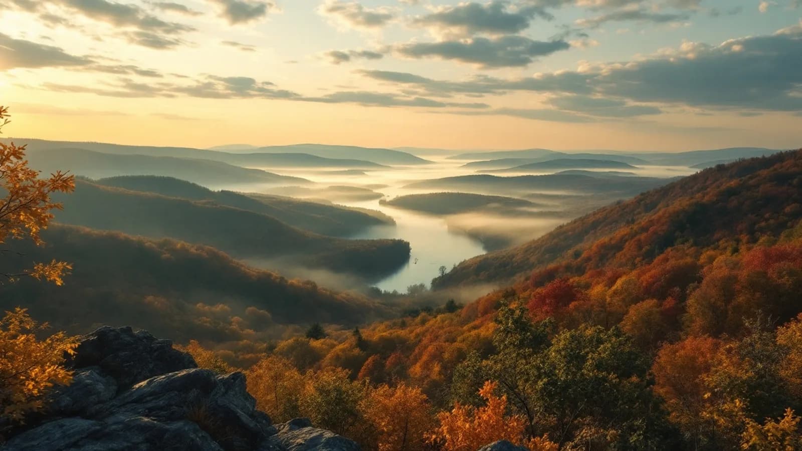 Green rolling hills of upstate New York near youth treatment programs